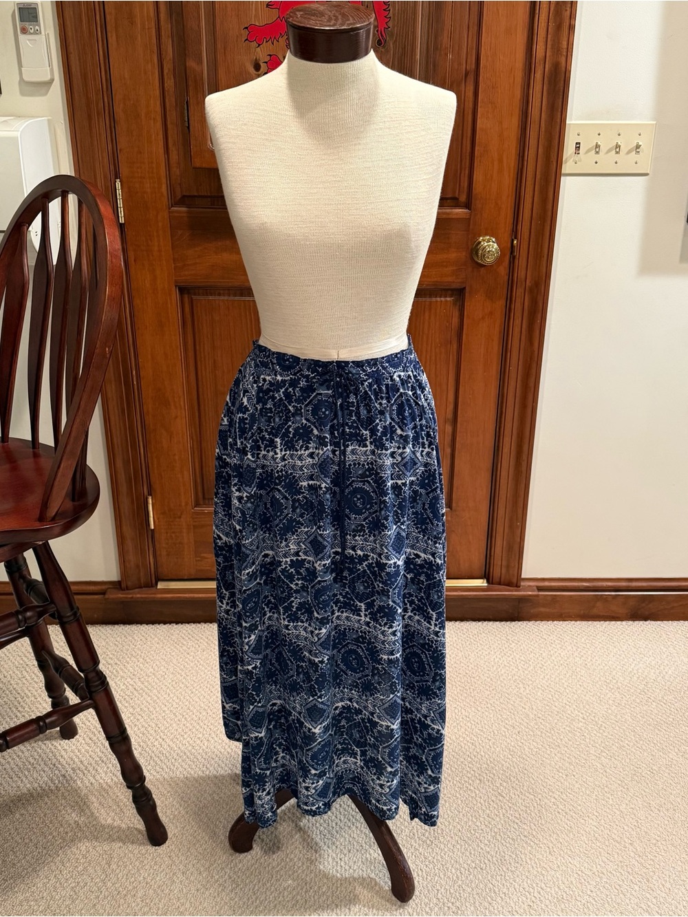 Hollister Blue Maxi Skirt